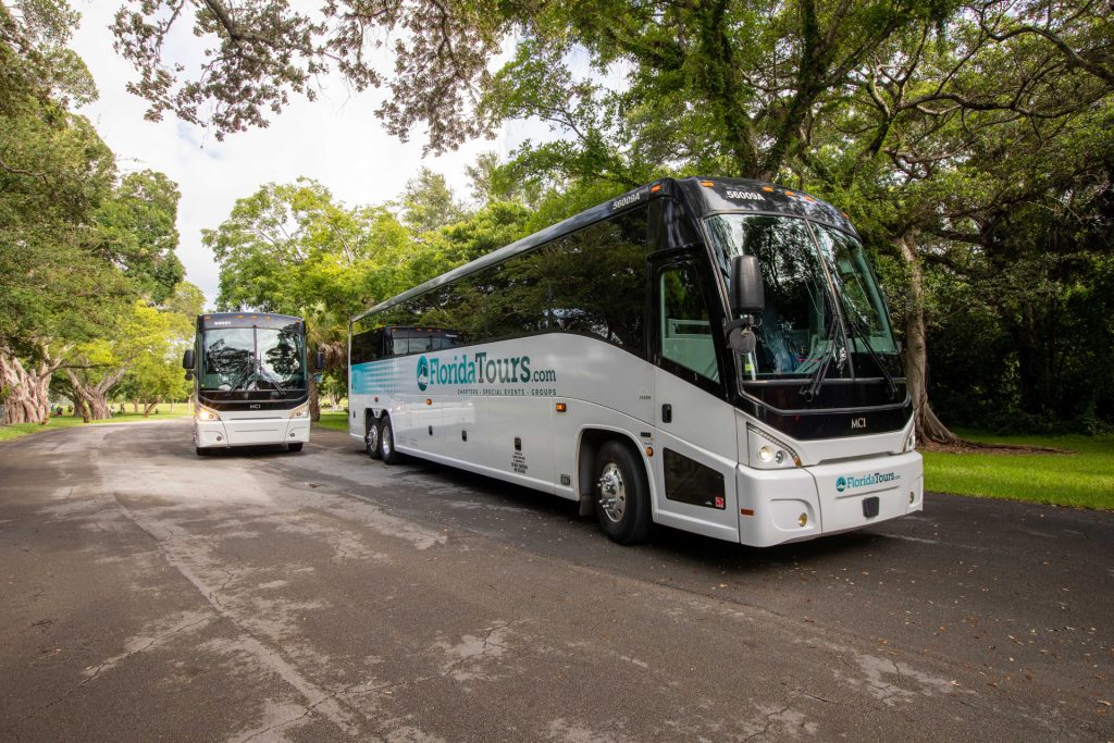 Luxury bus charter vehicle in Fort Lauderdale